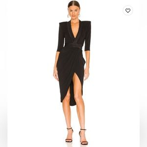 Zhivago Eye of Horus Midi Dress - Black - Size Small/US 4